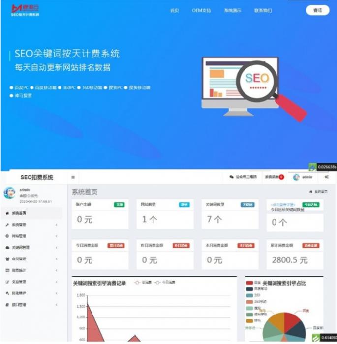 最新按天扣费的SEO系统网站源码 免费分享 附图文安装教程-创客资源网