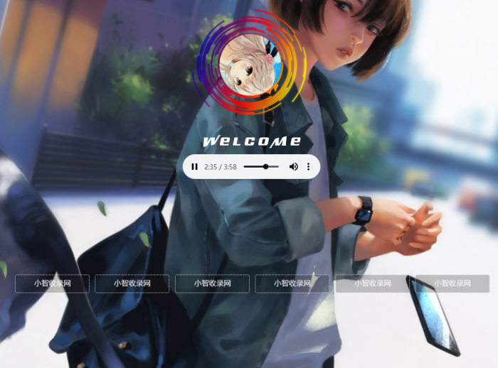 非常漂亮的一款html引导页导航网站旋转头像变幻背景单页源码-创客资源网