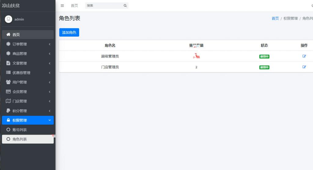 PHP网站后台角色权限管理系统源码-创客资源网
