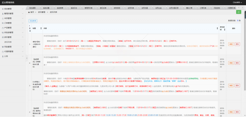 【二开修复版】福星yii高端系列微盘点位盘pC+手机+国内外期货盘+带直播页面+资讯独立页面+完整数据+教程-创客资源网