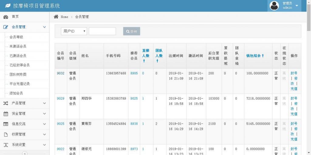 共享按摩椅理财系统|金融投资理财系统-创客资源网