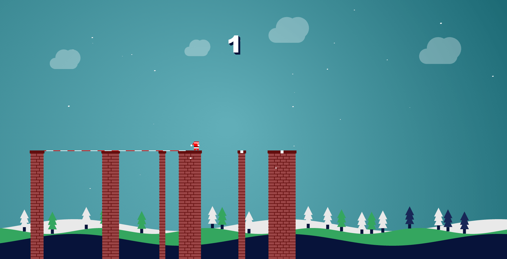圣诞老人过悬崖小游戏源码-创客资源网