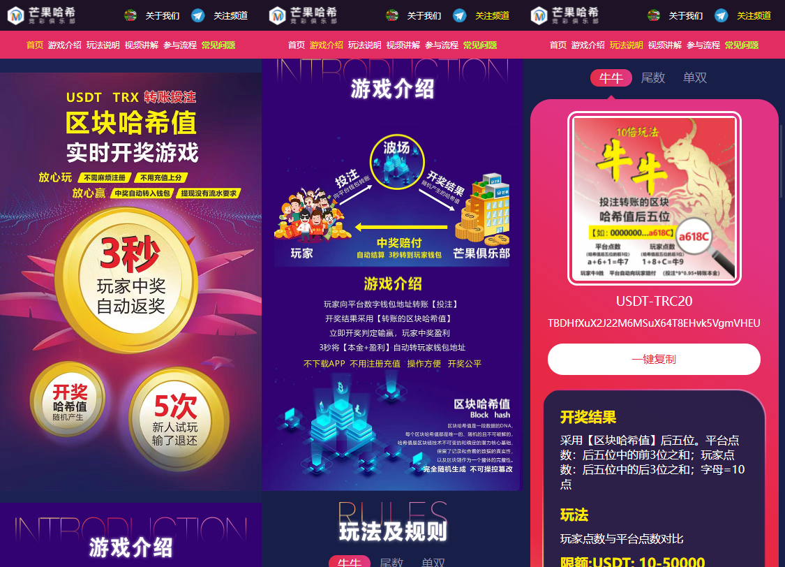 哈希值竞猜源码纯合约的返奖辛运哈希源码-创客资源网