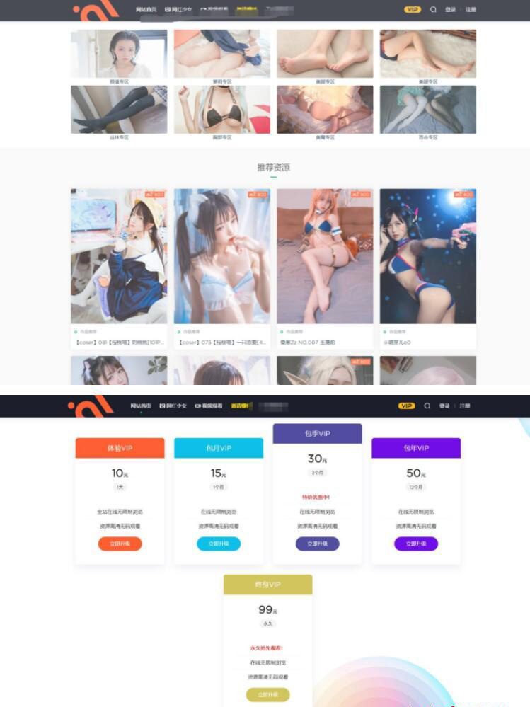【站长亲测】小姐姐写真WordPress网站源码-创客资源网