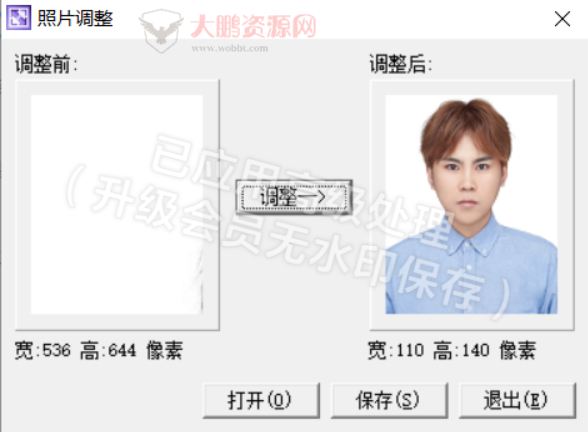 1寸相片调整单文件小工具-创客资源网