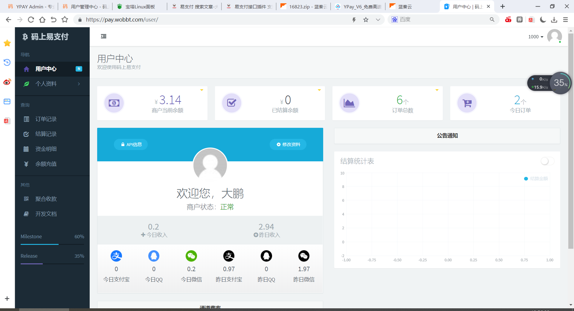 图片[3]-【大鹏亲测】新版彩虹易支付源码多通道轮询一键对接、第三方支付、京东支付、免签约支付、聚合支付-创客资源网