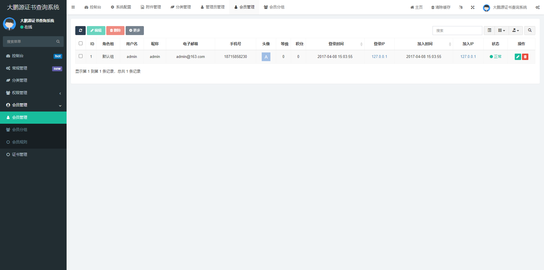 D1085 【去授权】证书在线查询系统,资质证书显示网站源码,证书查询自适应手机端-创客资源网