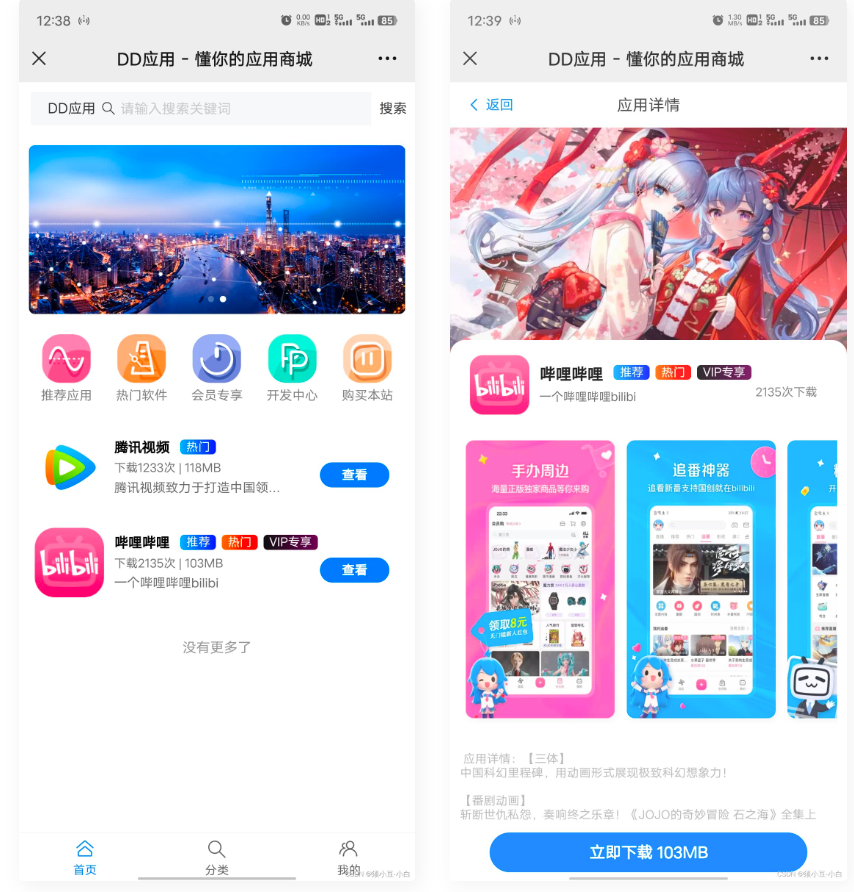 D1112 DD应用系统软件库网站源码-创客资源网